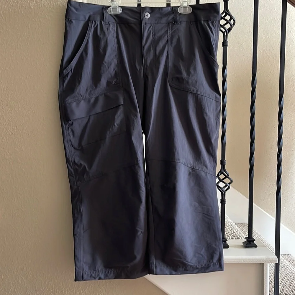 NWOT Columbia Sz 14 Charcoal Grey Clam Diggers - Picture 1 of 12